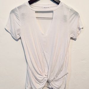Socialite White Cutout Tee